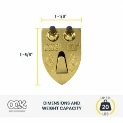 OOK 50 lb. Shield Picture Hangers (2-Pack) -Laurey Sales ook picture mirror hanging 55005 40 1000