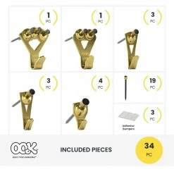 OOK Padded Professional 34-Piece Picture Hanging Value Pack 10 OOK Padded Professional 34-Piece Picture Hanging Value Pack -Laurey Sales ook picture mirror hanging 55169 a0 1000