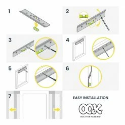 OOK 60 lb. French Cleat Picture Hanger with Wall Dog Mounting Screws Kit (7-Piece) 21 OOK 60 lb. French Cleat Picture Hanger with Wall Dog Mounting Screws Kit (7-Piece) -Laurey Sales ook picture mirror hanging 55310 44 1000