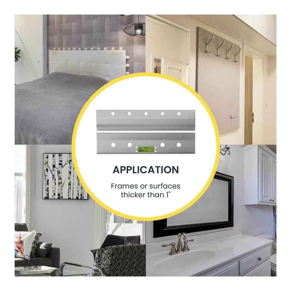 OOK 60 lb. French Cleat Picture Hanger with Wall Dog Mounting Screws Kit (7-Piece) 7 OOK 60 lb. French Cleat Picture Hanger with Wall Dog Mounting Screws Kit (7-Piece) - Image 7