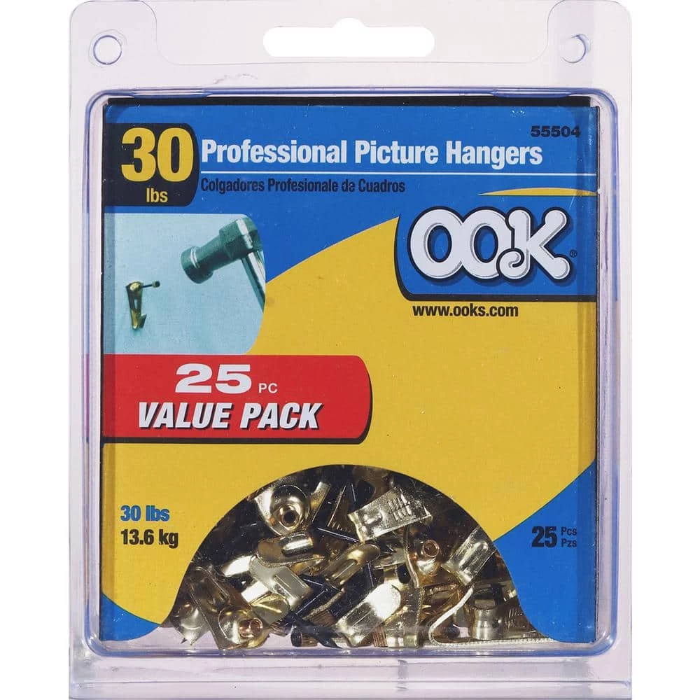 OOK 30 lb. Steel Professional Picture Hangers (25-Pack) 3 OOK 30 lb. Steel Professional Picture Hangers (25-Pack) - Image 3