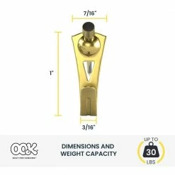 OOK 30 lb. Steel Professional Picture Hangers (25-Pack) 12 OOK 30 lb. Steel Professional Picture Hangers (25-Pack) -Laurey Sales ook picture mirror hanging 55504 a0 1000