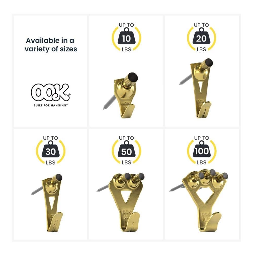 OOK 30 lb. Steel Professional Picture Hangers (25-Pack) 8 OOK 30 lb. Steel Professional Picture Hangers (25-Pack) - Image 8