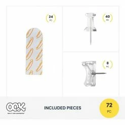 OOK Adhesive Picture Hangers, Tool-Free Picture Hanger Kit, .5 lb, (72 Pieces) 8 OOK Adhesive Picture Hangers, Tool-Free Picture Hanger Kit, .5 lb, (72 Pieces) -Laurey Sales ook picture mirror hanging 9977131 1f 1000