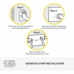 OOK Adhesive Picture Hangers, Tool-Free Picture Hanger Kit, .5 lb, (72 Pieces) 7 OOK Adhesive Picture Hangers, Tool-Free Picture Hanger Kit, .5 lb, (72 Pieces) -Laurey Sales ook picture mirror hanging 9977131 4f 1000