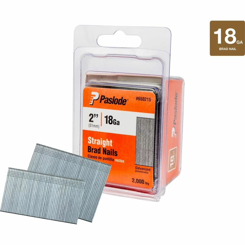 Paslode 2 in. x 18-Gauge Galvanized Brad Nails (2000 per Box) 3 Paslode 2 in. x 18-Gauge Galvanized Brad Nails (2000 per Box) - Image 3