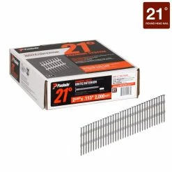 Paslode 2-3/8 in. x 0.113-Gauge 21-Degree Brite Ring Shank Plastic Collated Framing Nails (2000 per Box)