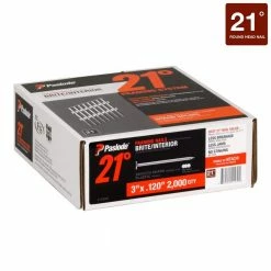 Paslode 3 in. x 0.120-Gauge 21-Degree Brite Smooth Shank Plastic Collated Framing Nails (2000 per Box) -Laurey Sales paslode collated framing nails 212062 4f 1000