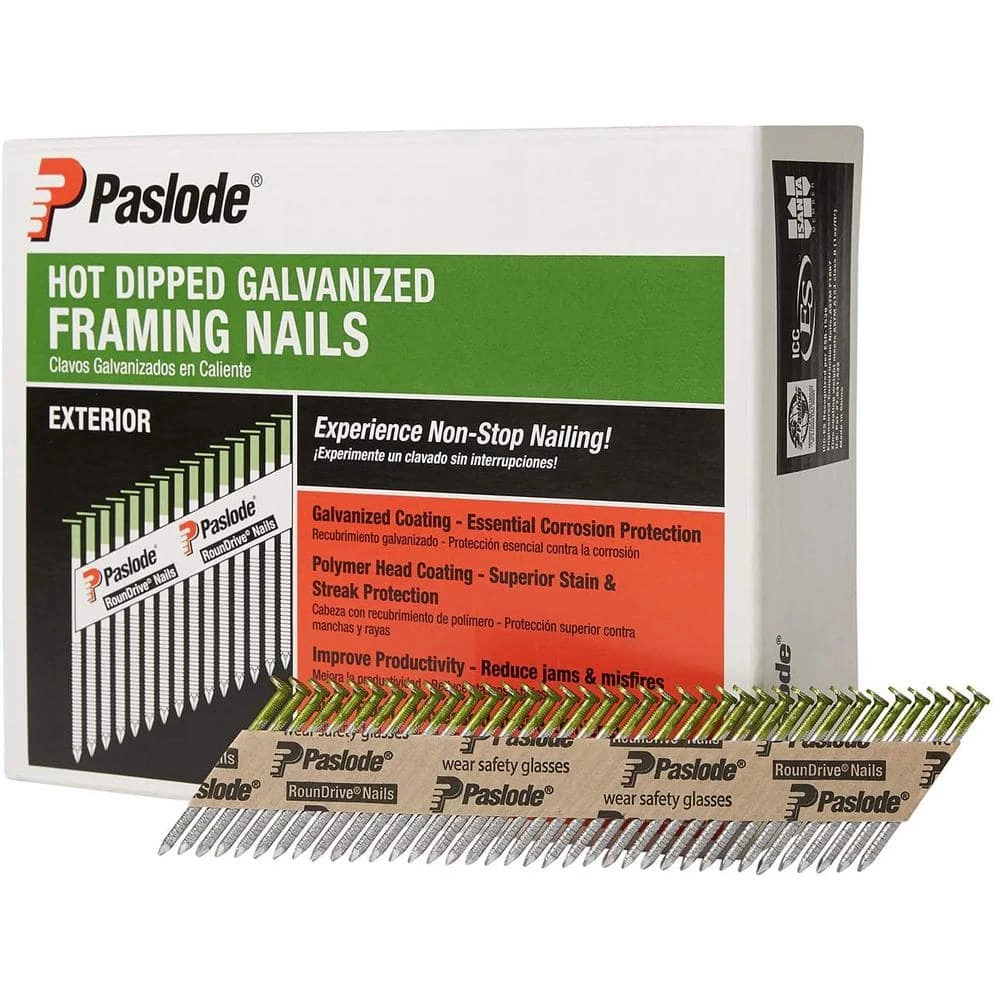 Paslode 2 in. x 0.113-Gauge 30-Degree Galvanized Ring Shank Paper Tape Framing Nails (2,000 per Box) 3 Paslode 2 in. x 0.113-Gauge 30-Degree Galvanized Ring Shank Paper Tape Framing Nails (2,000 per Box) - Image 3