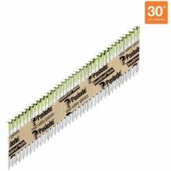 Paslode 2 in. x 0.113-Gauge 30-Degree Galvanized Ring Shank Paper Tape Framing Nails (2,000 per Box) 13 Paslode 2 in. x 0.113-Gauge 30-Degree Galvanized Ring Shank Paper Tape Framing Nails (2,000 per Box) -Laurey Sales paslode collated framing nails 650381 c3 1000