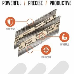 Paslode 2-3/8 in. x 0.113-Gauge 30-Degree Steel Brite Ring Shank Paper Tape Framing Nails ( 2000 per Box ) -Laurey Sales paslode collated framing nails 650603 4f 1000