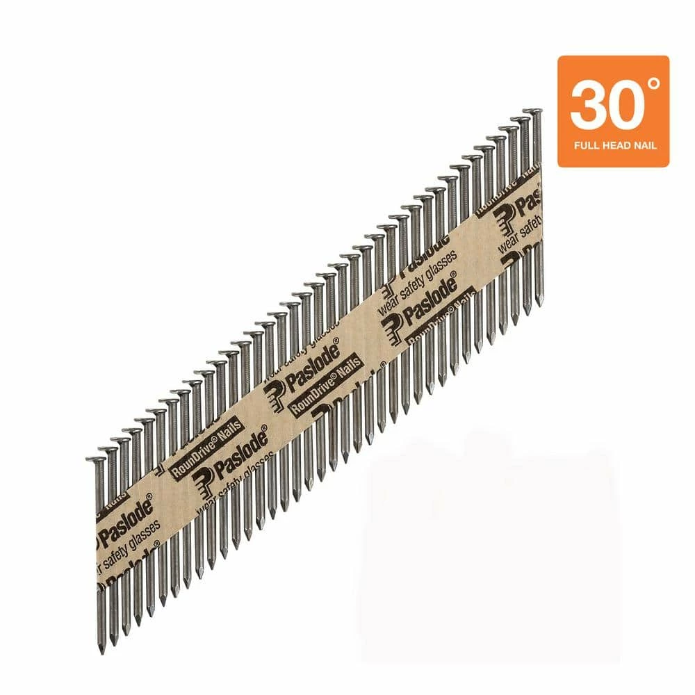 Paslode 2-3/8 in. x 0.113-Gauge 30-Degree Brite Smooth Shank Paper Tape Framing Nails (2000 per Box) 6 Paslode 2-3/8 in. x 0.113-Gauge 30-Degree Brite Smooth Shank Paper Tape Framing Nails (2000 per Box) - Image 6