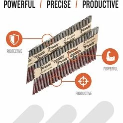 Paslode 3 in. x 0.120-Gauge 30-Degree Brite Smooth Shank Paper Tape Framing Nails (2500 per Box) -Laurey Sales paslode collated framing nails 650836 4f 1000