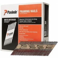 Paslode 3 in. x 0.120-Gauge 30-Degree Brite Smooth Shank Paper Tape Framing Nails (2500 per Box) -Laurey Sales paslode collated framing nails 650836 77 1000