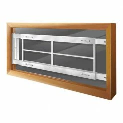 Mr. Goodbar Swing-Away 62 in. to 74 in. Adjustable Width 3-Bar Window Guard, White