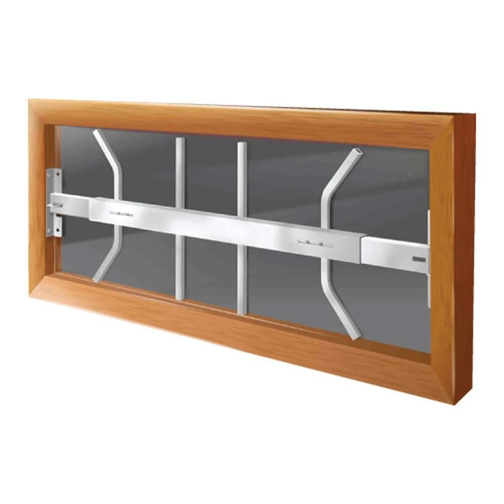 Mr. Goodbar Swing-Away 29 in. to 42 in. Adjustable Width 1-Bar Window Guard - White 1 Mr. Goodbar Swing-Away 29 in. to 42 in. Adjustable Width 1-Bar Window Guard - White