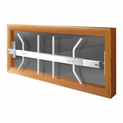 Mr. Goodbar Removable 29 in. to 42 in. Adjustable Width 1-Bar Window Guard, White