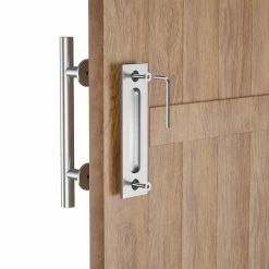 Movisa 12 in. Round Barn Door Handles (2-Piece) 10 Movisa 12 in. Round Barn Door Handles (2-Piece) -Laurey Sales round in silver movisa barn door hardware mv8xj31 1f 1000