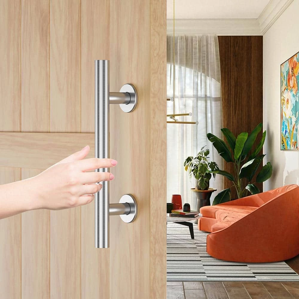 Movisa 12 in. Round Barn Door Handles (2-Piece) 6 Movisa 12 in. Round Barn Door Handles (2-Piece) - Image 6