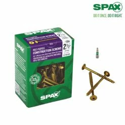 SPAX #10 x 2-1/2 in. T-Star Plus Drive Washer/Wafer Head Partial Thread Yellow Zinc Coated Cabinet Screw (75 per Box) 11 SPAX #10 x 2-1/2 in. T-Star Plus Drive Washer/Wafer Head Partial Thread Yellow Zinc Coated Cabinet Screw (75 per Box) -Laurey Sales spax cabinet screws 4281020500604 66 1000