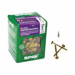 SPAX #10 x 3 in. T-Star Plus Wafer Head Yellow Zinc Cabinet Screw (5 lb. Box/311CT)