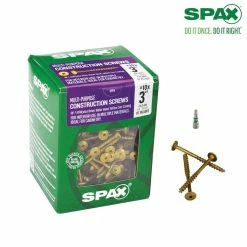 SPAX #10 x 3 in. T-Star Plus Wafer Head Yellow Zinc Cabinet Screw (5 lb. Box/311CT) -Laurey Sales spax cabinet screws 4281020500757 66 1000