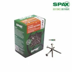 SPAX #8 x 2 in. T-Star Plus Flat Undercut Interior/Exterior HCR-X Screw Multi-Purpose (154-Box) 11 SPAX #8 x 2 in. T-Star Plus Flat Undercut Interior/Exterior HCR-X Screw Multi-Purpose (154-Box) -Laurey Sales spax deck screws 4191670400504 66 1000