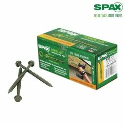 SPAX 5/16 in. x 4 in. Hex Drive Washer Head High Corrosion Resistant Coating PowerLag Screw ( 5 0 per Box)