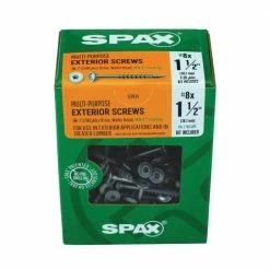 SPAX #8 x 1-1/2 in. High Corrosion Resistant HCR T-Star Plus Wafer Head Exterior Screw (1 lb.-Box) -Laurey Sales spax sheet metal screws 4281670400404 40 1000