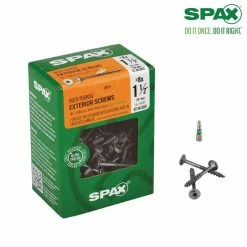 SPAX #8 x 1-1/2 in. High Corrosion Resistant HCR T-Star Plus Wafer Head Exterior Screw (1 lb.-Box) -Laurey Sales spax sheet metal screws 4281670400404 66 1000