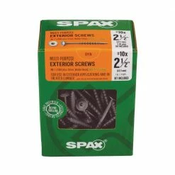 SPAX #10 x 2-1/2 in. High Corrosion Resistant HCR T-Star Plus Wafer Head Exterior Screw (1 lb.-Box) -Laurey Sales spax sheet metal screws 4281670500604 40 1000