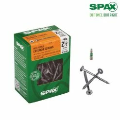 SPAX #10 x 2-1/2 in. High Corrosion Resistant HCR T-Star Plus Wafer Head Exterior Screw (1 lb.-Box) -Laurey Sales spax sheet metal screws 4281670500604 66 1000