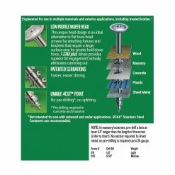 SPAX #10 x 2-1/2 in. High Corrosion Resistant HCR T-Star Plus Wafer Head Exterior Screw (1 lb.-Box) -Laurey Sales spax sheet metal screws 4281670500604 a0 1000