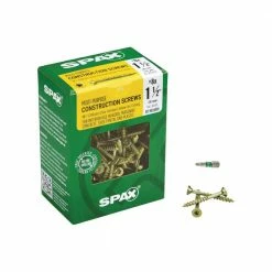 SPAX #8 x 1-1/2 in. Yellow Zinc Coated T-Star Plus Drive Flat Undercut Multi-Purpose Screw (197 per Box) -Laurey Sales spax wood screws 4191020400404 1f 1000