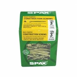 SPAX #10 x 3 in. T-Star Plus Flat Head Partial Thread Yellow Zinc Screws (5 lb. Box) -Laurey Sales spax wood screws 4191020500757 40 1000