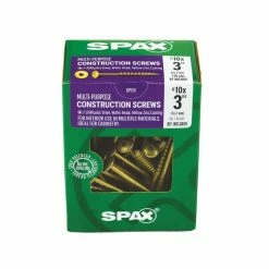 SPAX #10 x 3 in. T-Star Plus Drive Washer/Wafer Head Partial Thread Yellow Zinc Coated Screw (65 per Box) 8 SPAX #10 x 3 in. T-Star Plus Drive Washer/Wafer Head Partial Thread Yellow Zinc Coated Screw (65 per Box) -Laurey Sales spax wood screws 4281020500754 40 1000