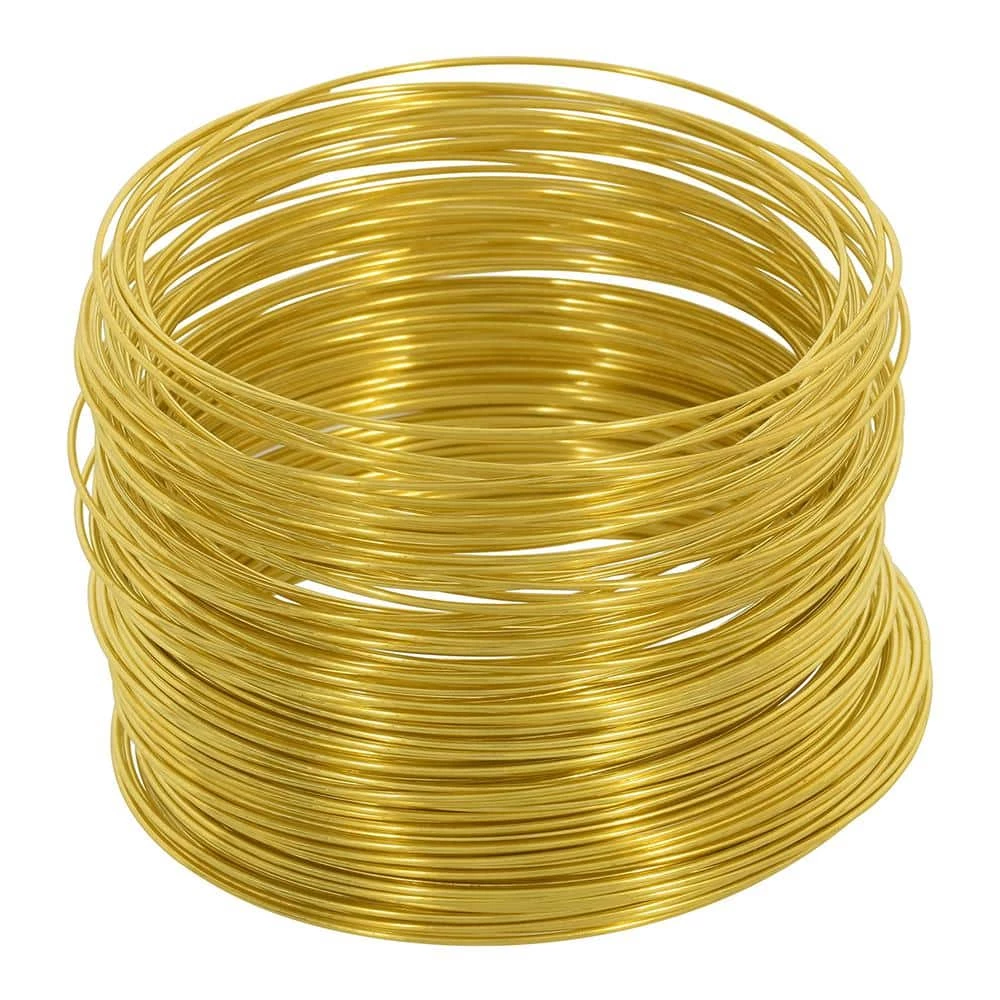 OOK 75 ft. 5 lb. 22-Gauge Brass Hobby Wire 1 OOK 75 ft. 5 lb. 22-Gauge Brass Hobby Wire