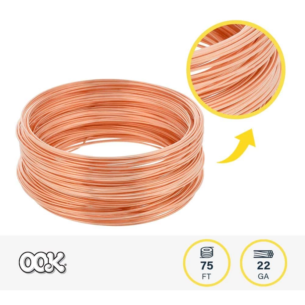 OOK 75 ft. 5 lb. 22-Gauge Copper Hobby Wire 2 OOK 75 ft. 5 lb. 22-Gauge Copper Hobby Wire - Image 2